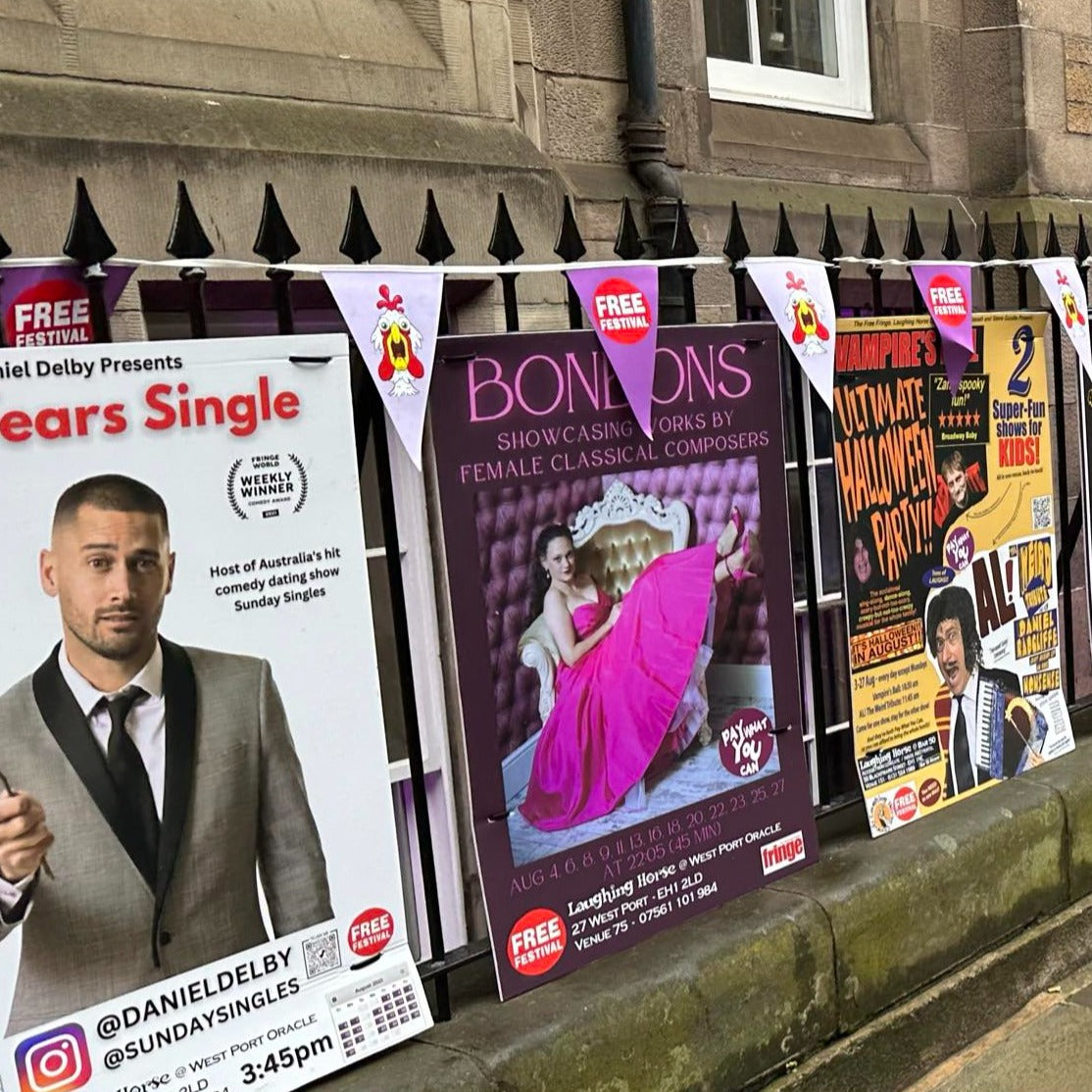 Correx printing Edinburgh Fringe Free Festival