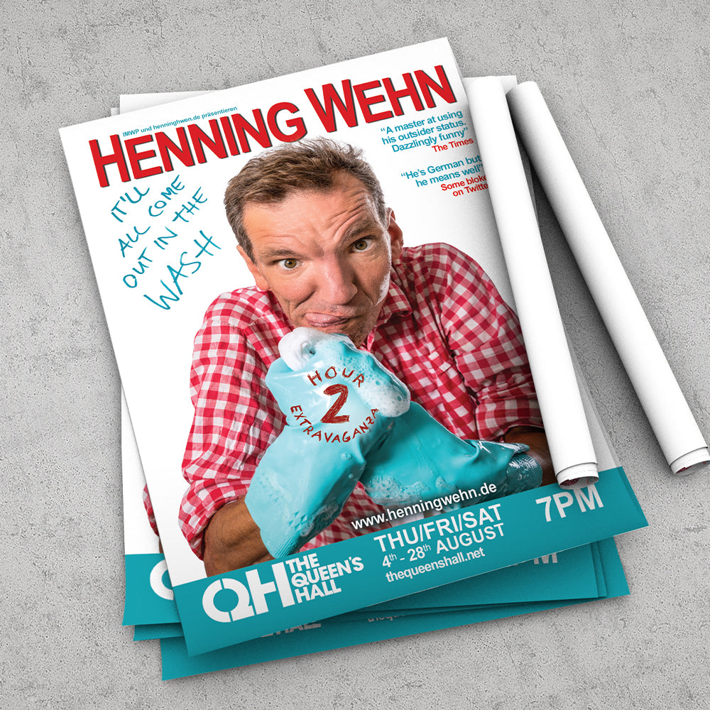 A6 flyer and A3 poster printing Edinburgh Fringe