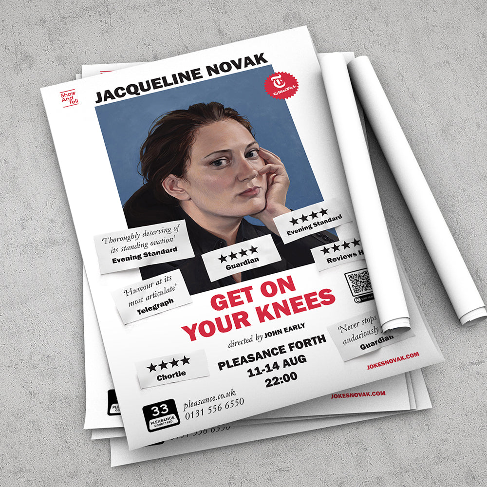 Superb A6 flyer and A3 poster printing Edinburgh Fringe