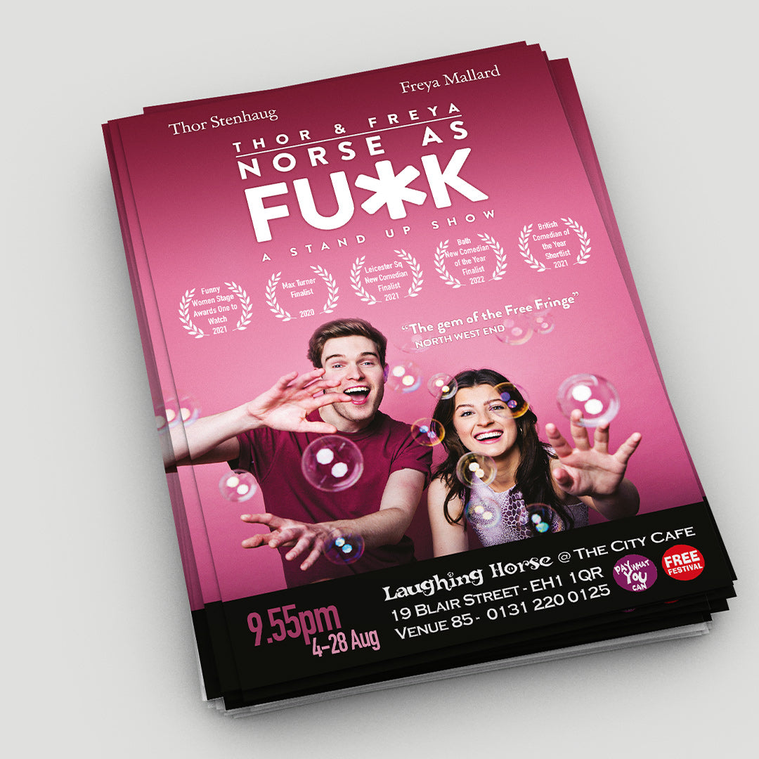 A6 Flyer printing Edinburgh Fringe Free Festival