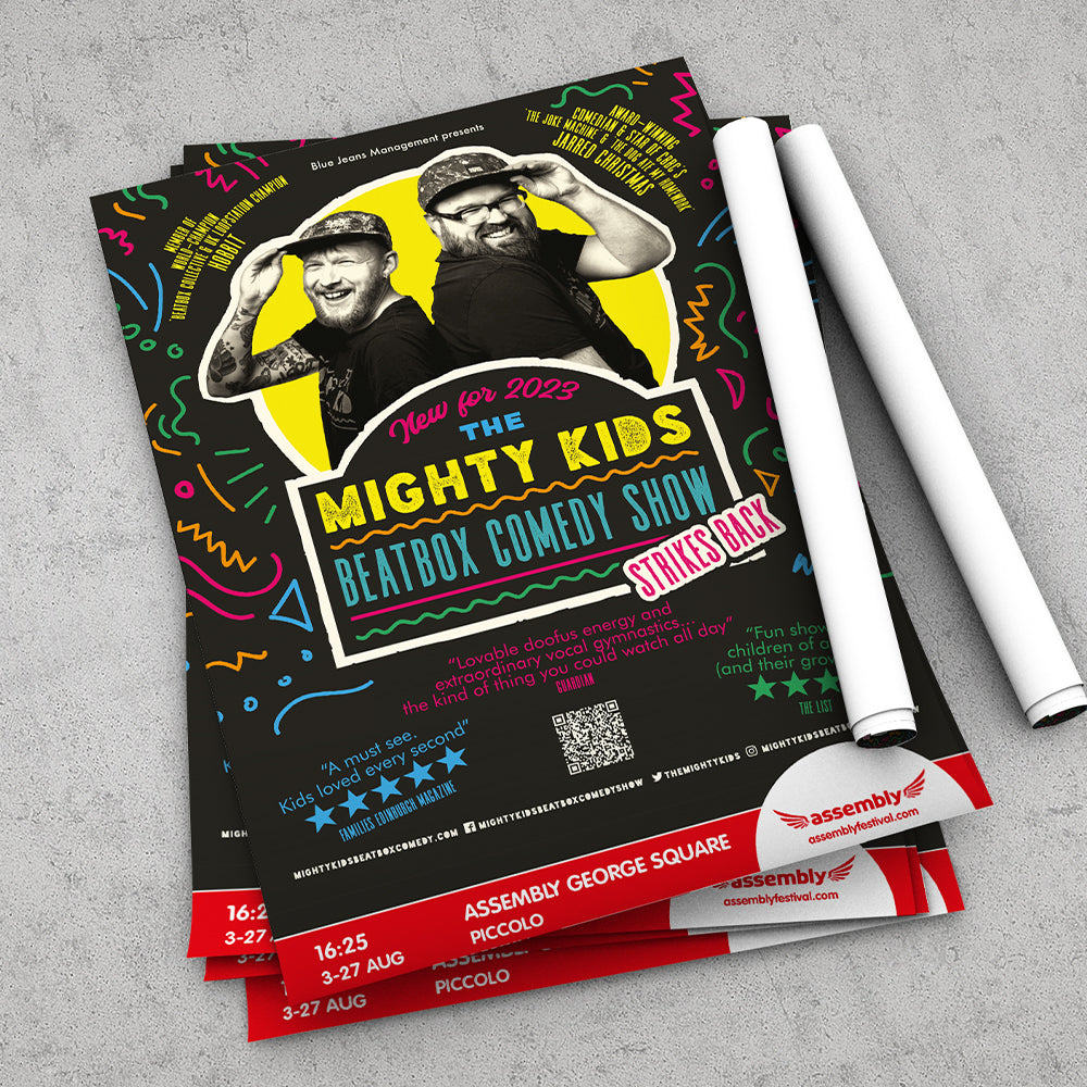 A6 flyer and Quality A3 poster printing Edinburgh Fringe 